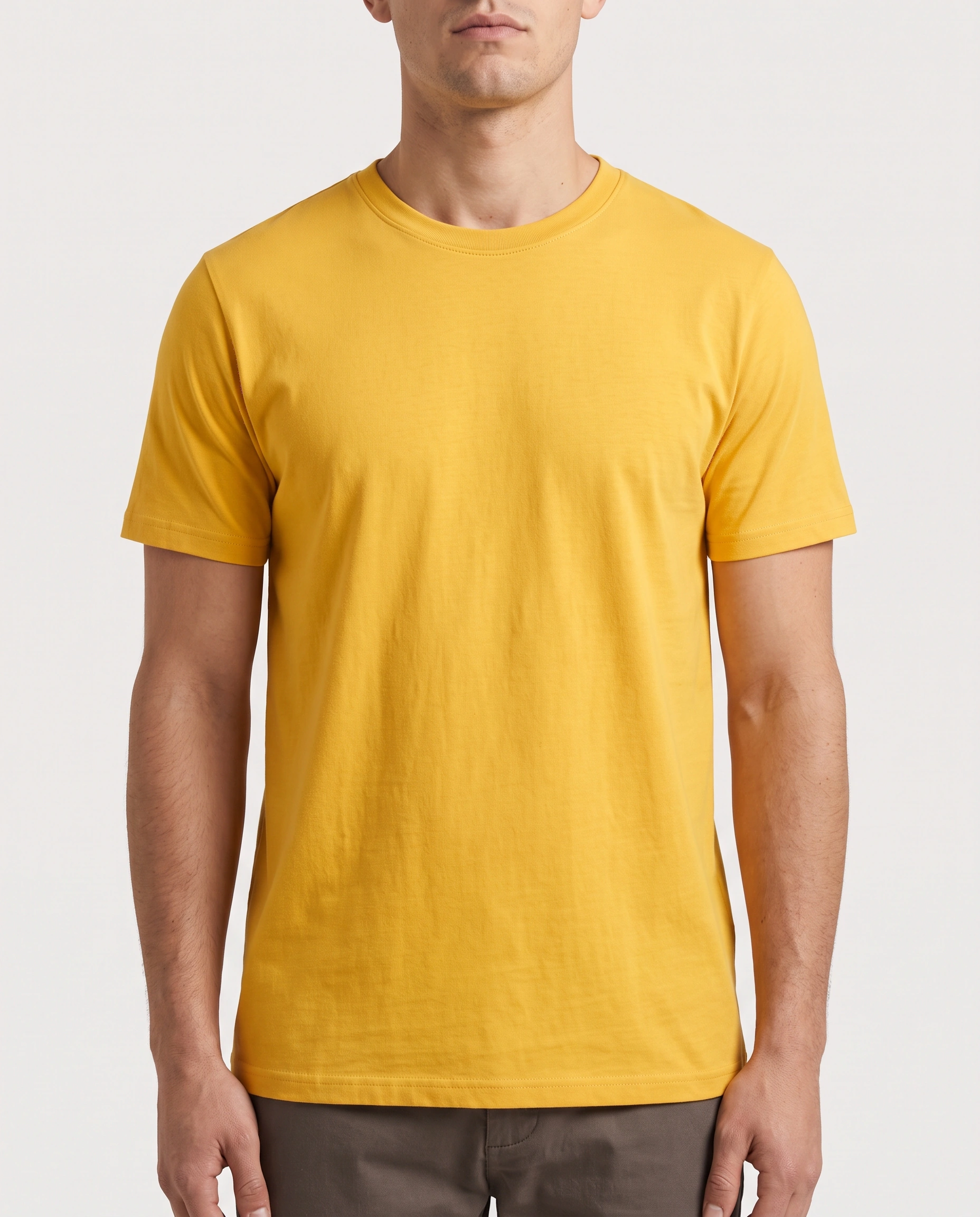 Playera Regular Hombre 180 · Amarillo (vista alternativa)